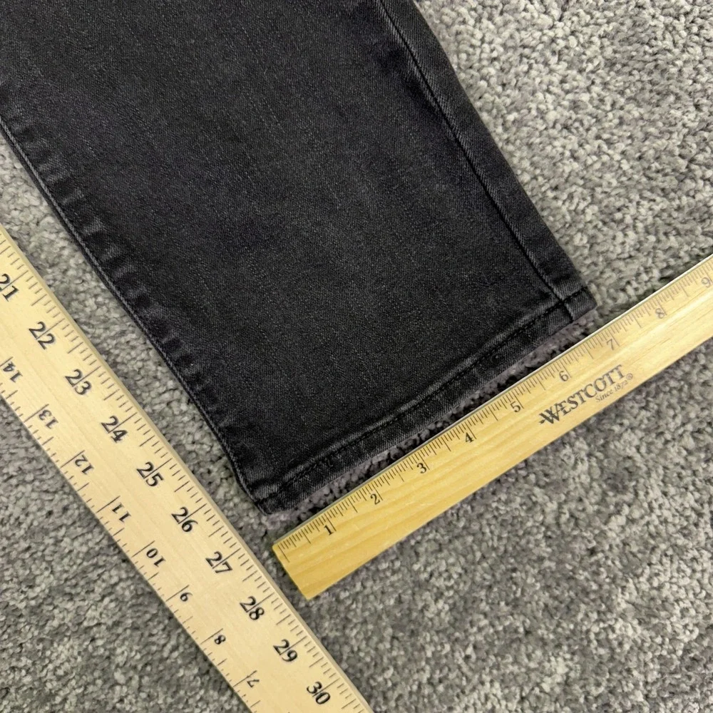 Levis Jeans Womens 27 Black 314 Shaping Straight Mid Rise Denim Charcoal Wash